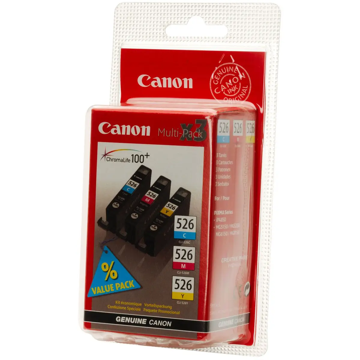 Ink Cartridge CLI-526 Multipack yellow cyan magenta