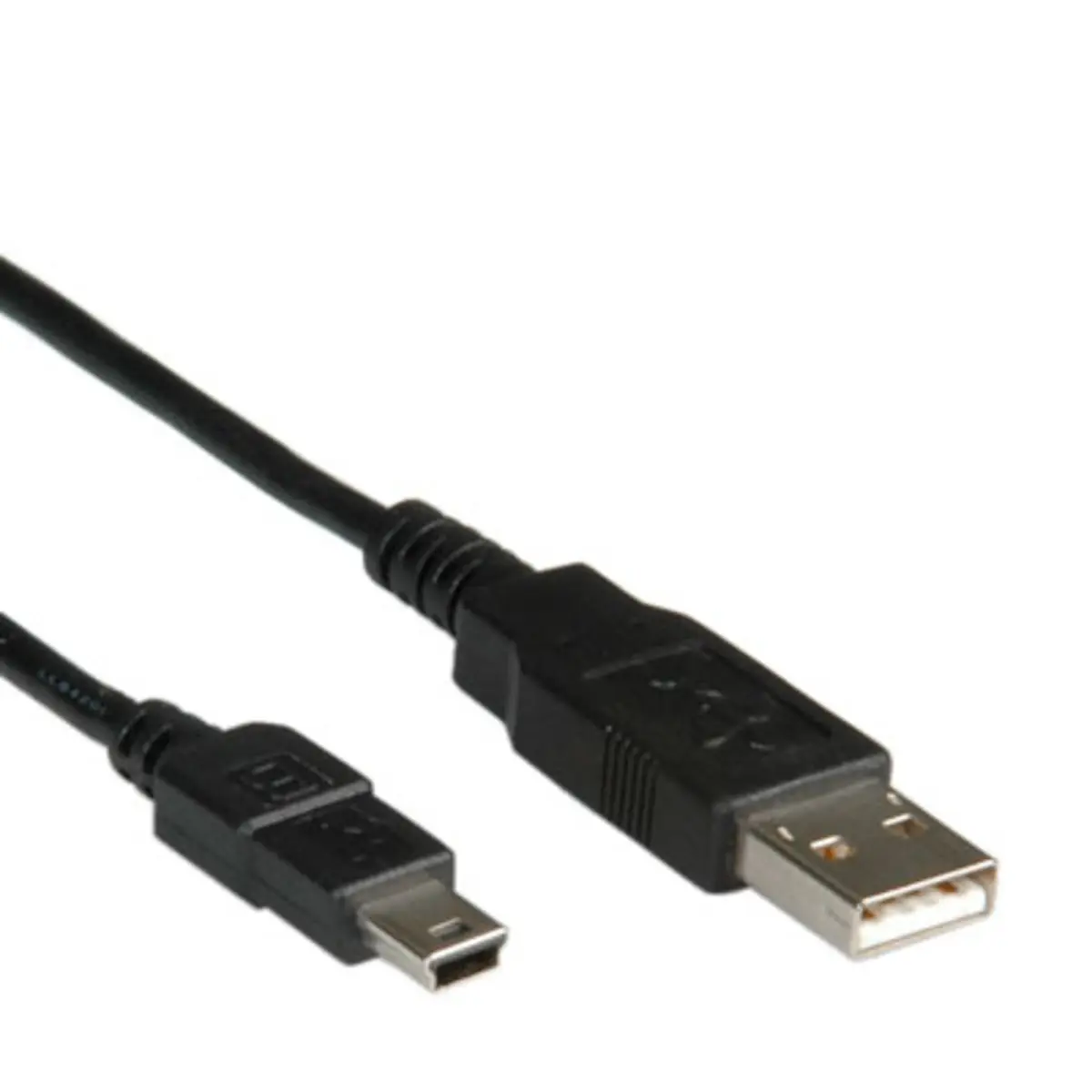 USB2.0 Anschlusskabel USB Typ A Stecker/USB 5pin mini Stecker schwarz 0,8m