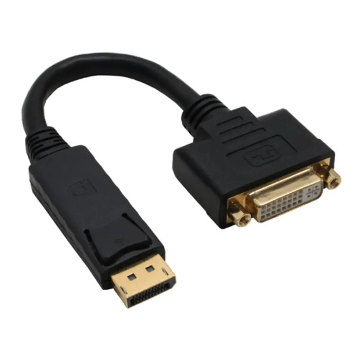 Adapter DisplayPort/DVI-D (Dual Link) Stecker/Buchse Schwarz 0,20m