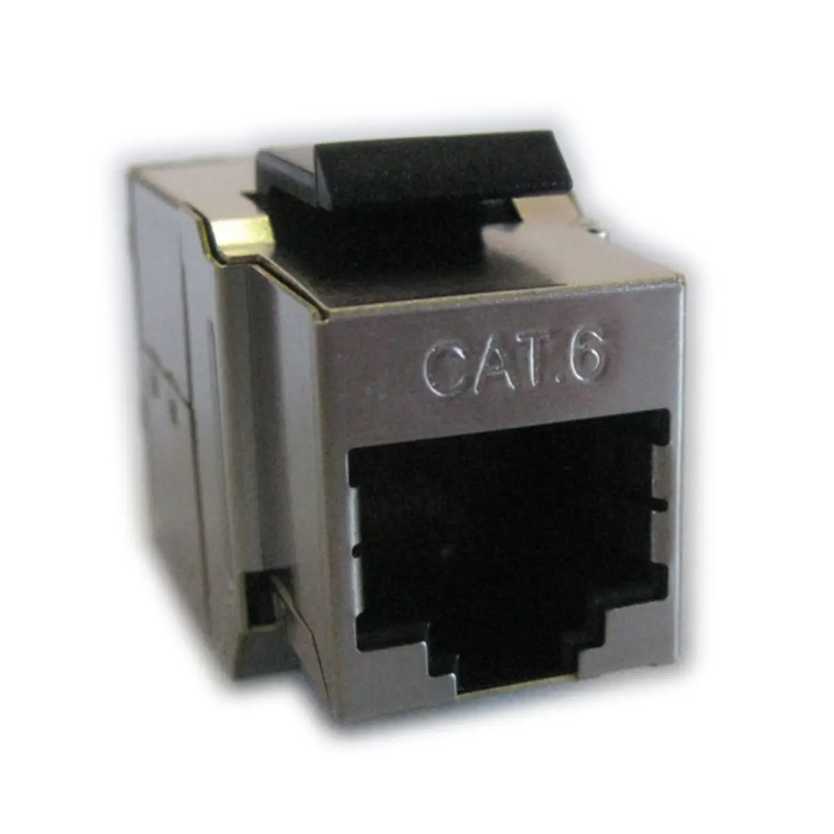 RJ-45 Kupplung Cat6 STP silber
