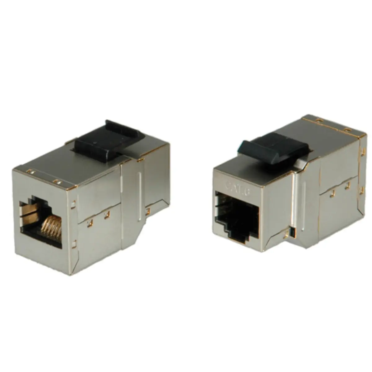 RJ-45 Kupplung Cat6 STP silber