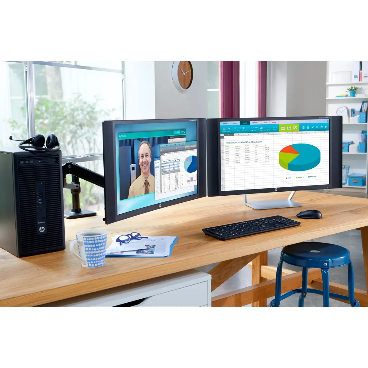 Single Monitor Arm Befestigungskit für LCD-Display (bis 61cm)