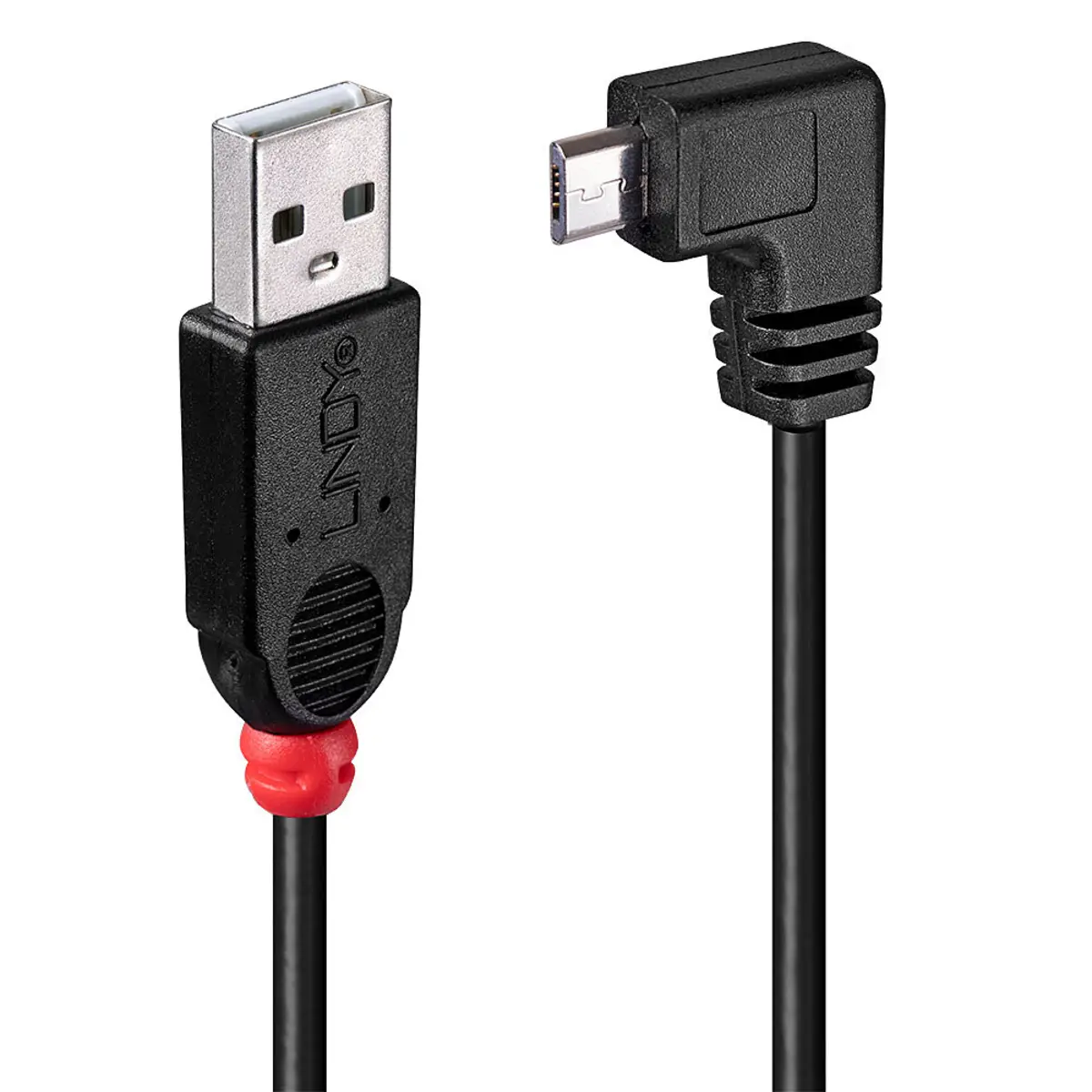 USB2.0 Anschlusskabel Typ A/Micro-B 90° gewinkelt 0,5m