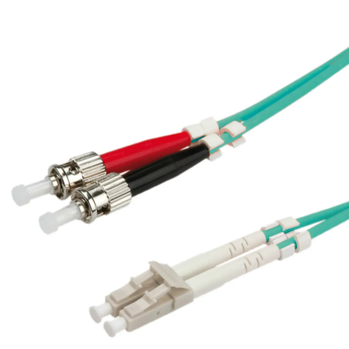 LWL Duplexkabel 50/125µm LC/ST türkis 10m