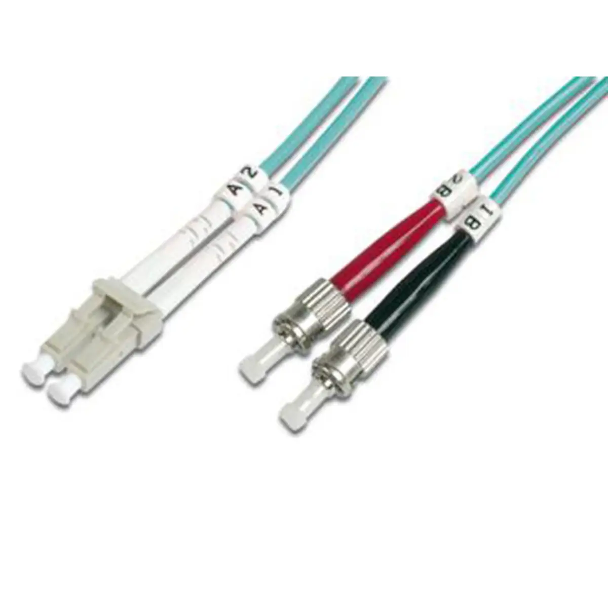 Duplexkabel 50/125µm OM3 LC/SC türkis 1m