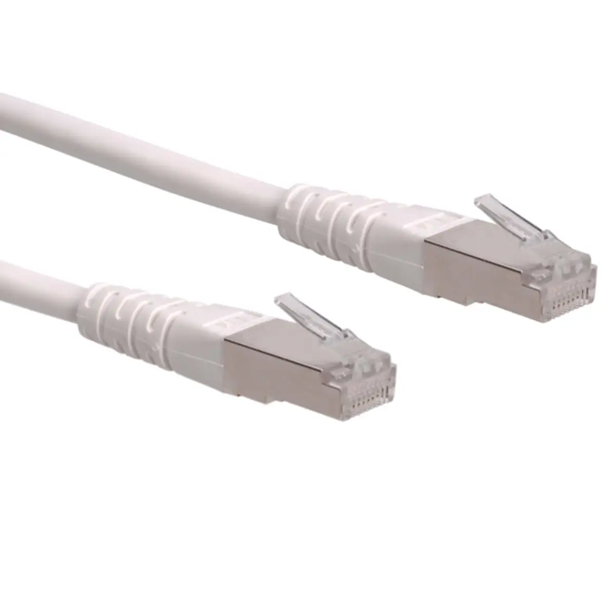 Patch cable RJ-45 S/FTP Cat6 White 15m