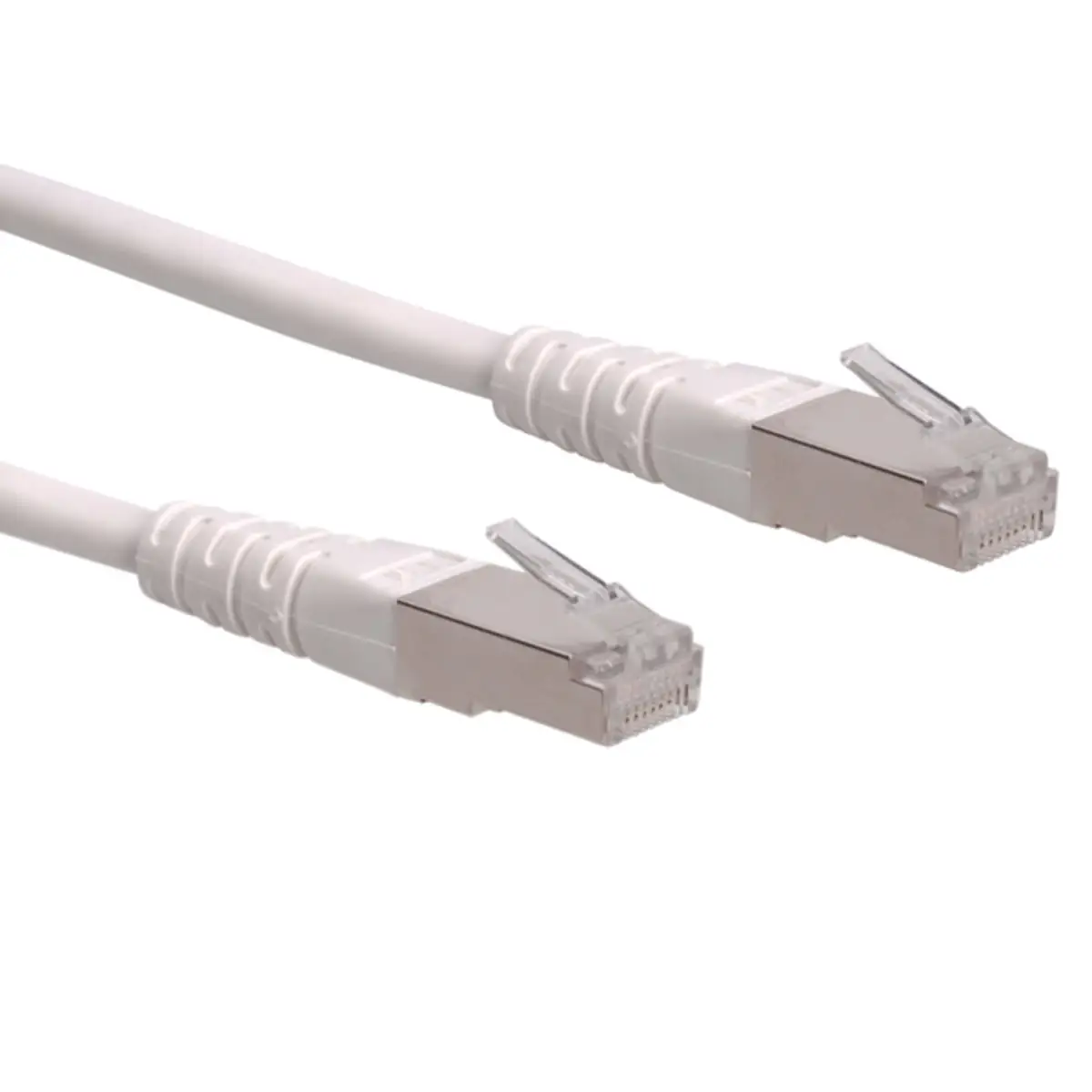 Patchkabel RJ-45 S/FTP Cat6 Weiß 0,3m