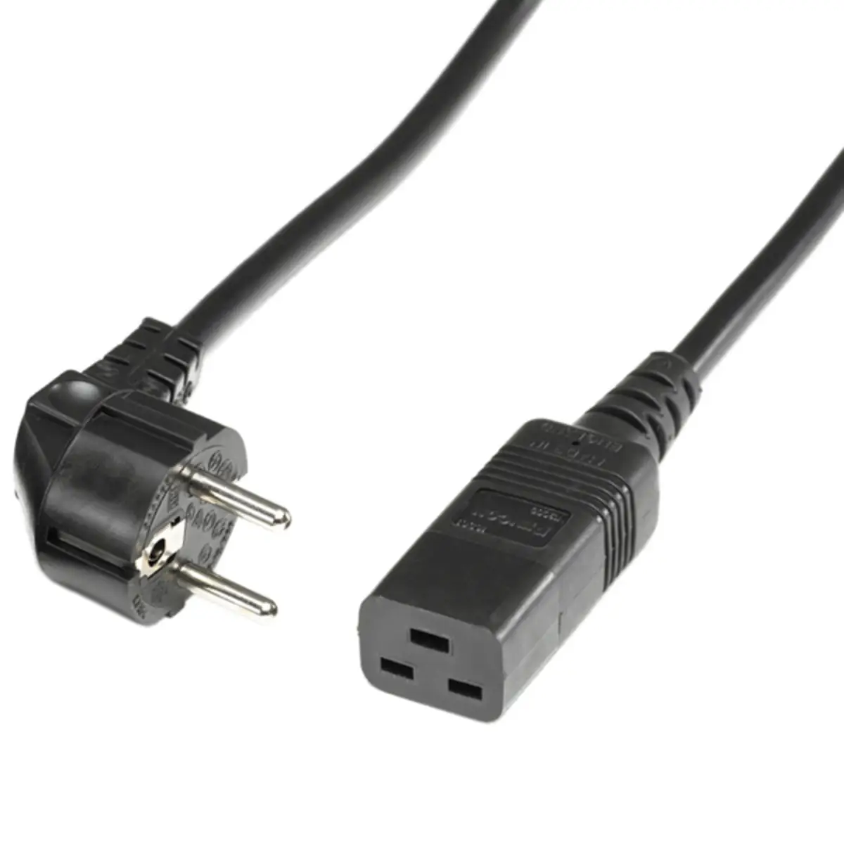 Netzkabel Schutzkontakt- IEC320-C19 16A Schwarz 3 m