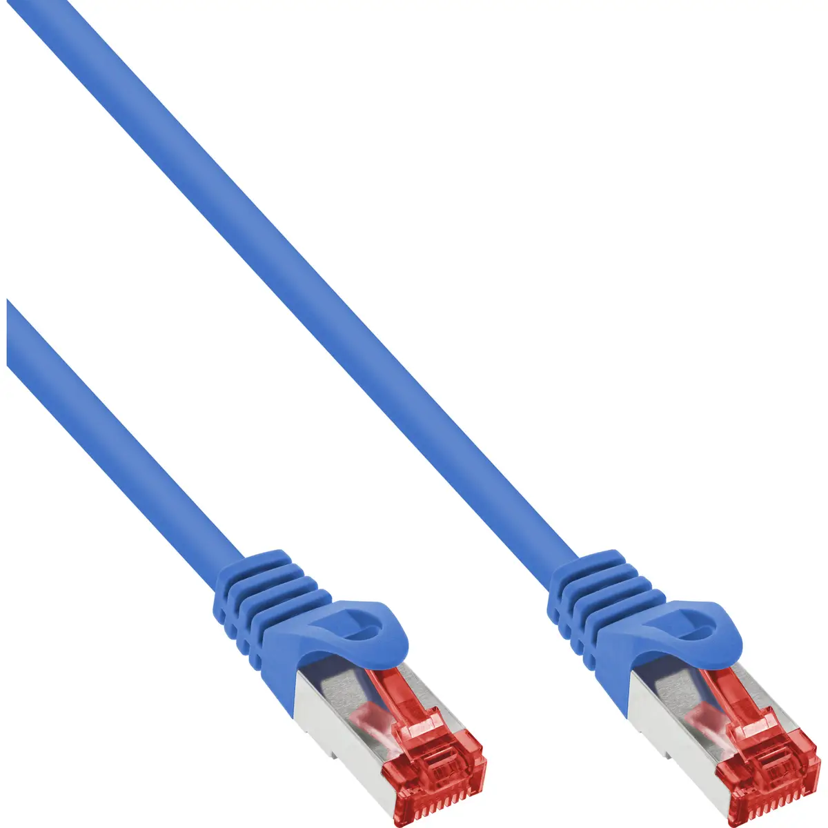Patchkabel RJ-45 S/FTP Cat6 Blau 10 m