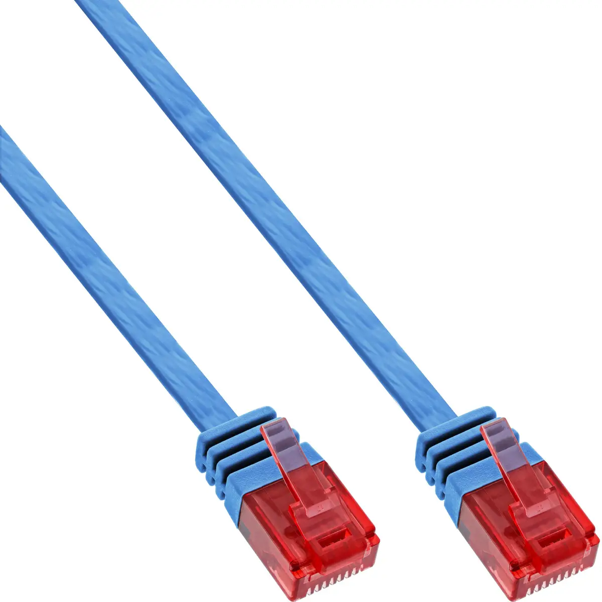 Patchkabel flach, U/UTP, Cat.6, blau, 15m