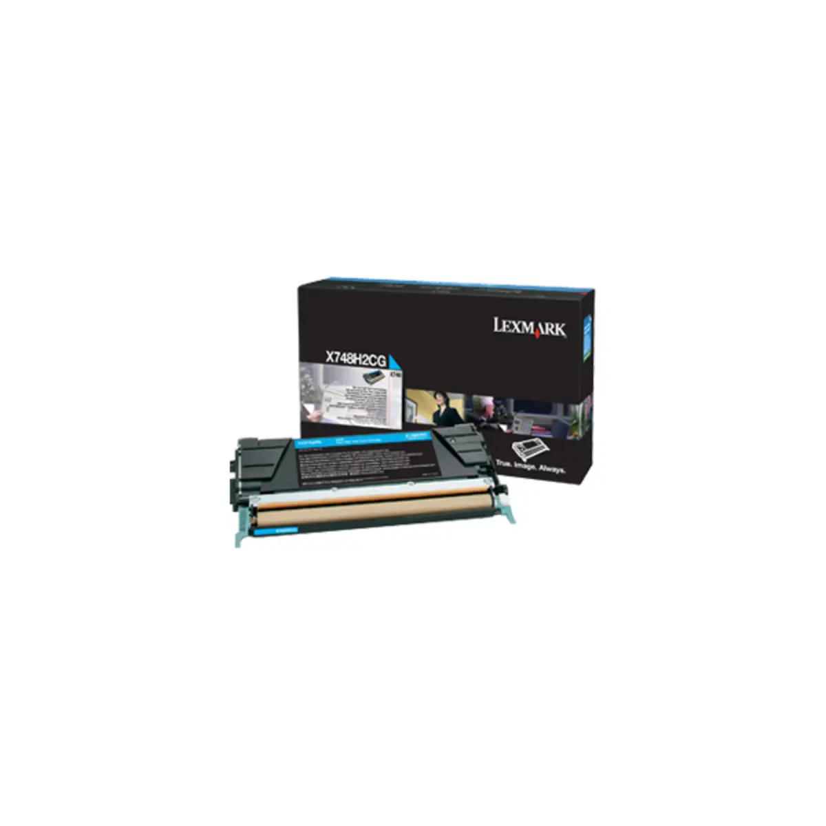 Toner X748H2CG ca. 10000 Seiten cyan