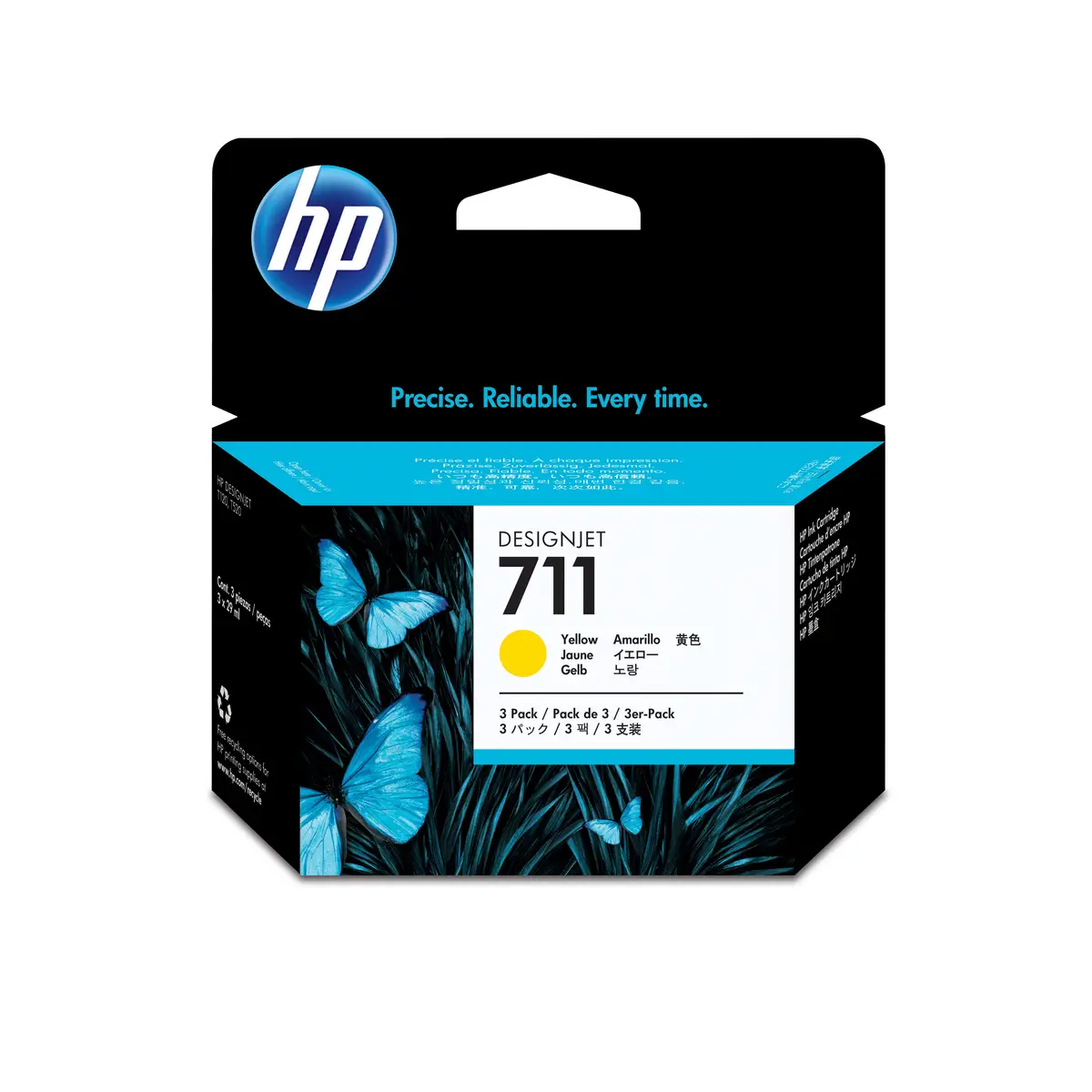 Ink Cartridge 711 yellow 3er Pack