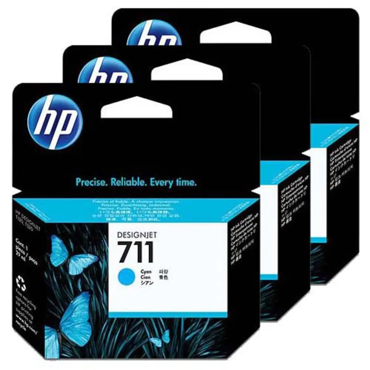 Ink Cartridge 711 cyan 3er Pack