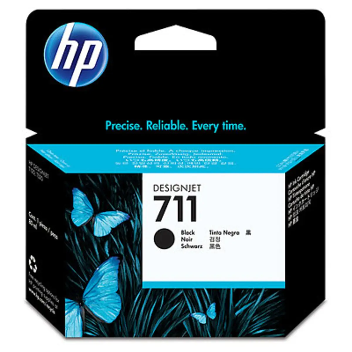 Ink Cartridge Nr 711 for DesignJet T120, T520, black, 80 ml