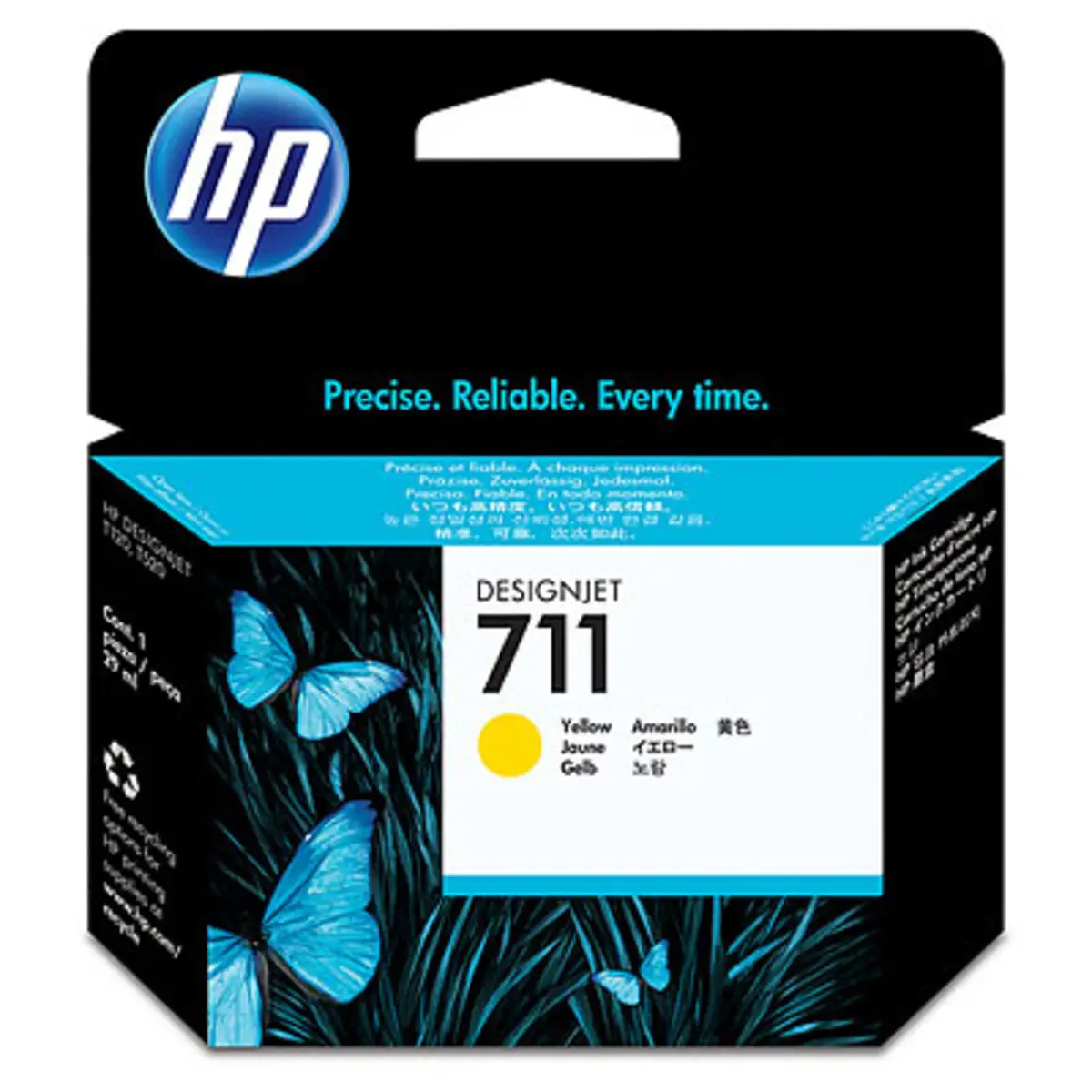 Ink Cartridge Nr 711 for DesignJet T120, T520, yellow, 29 ml