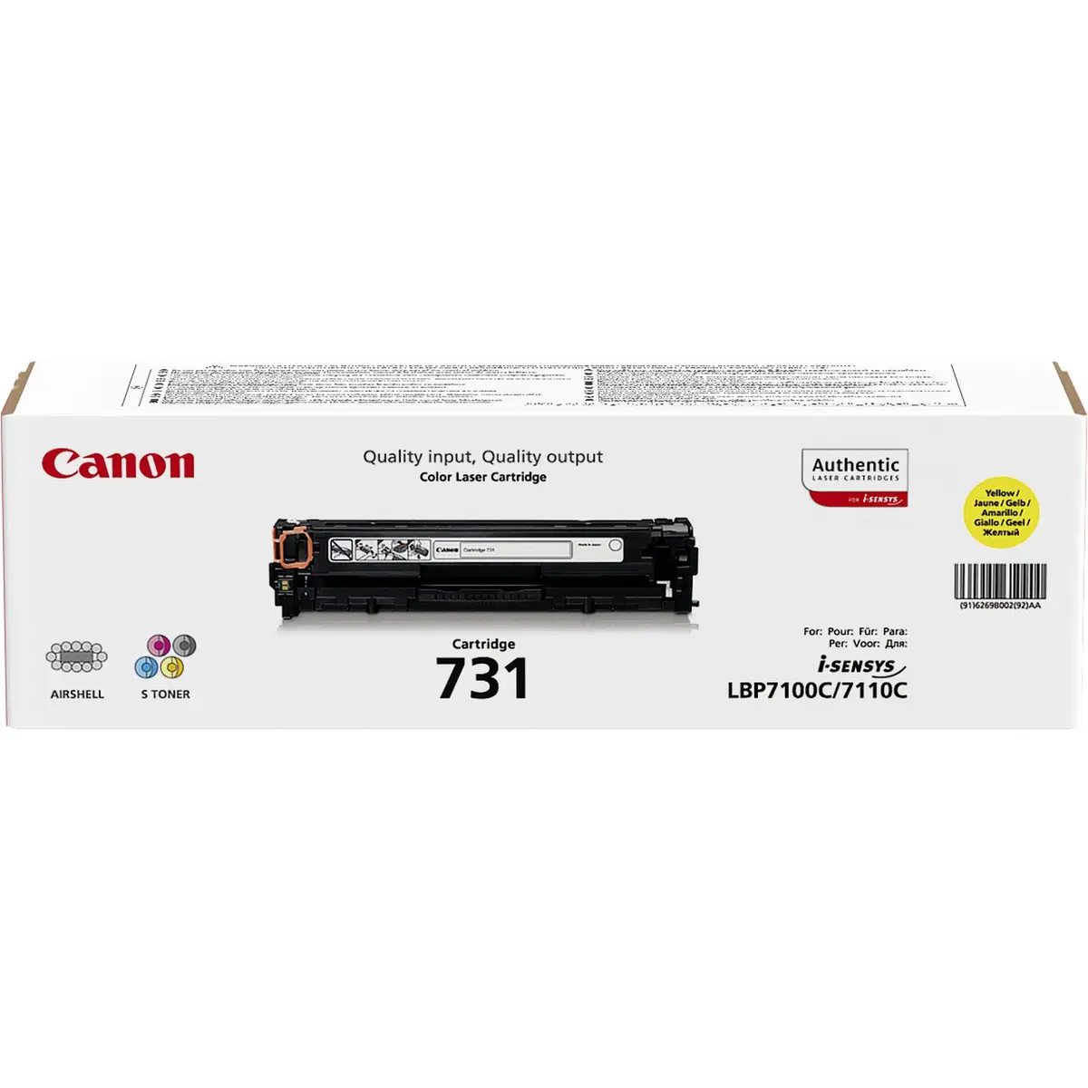 Toner 6269B002 ca. 1500 pages yellow