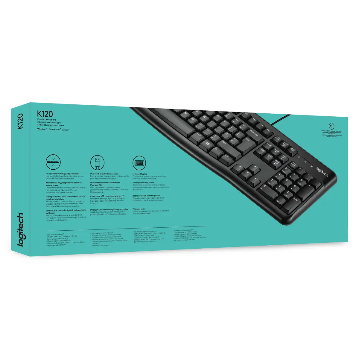 K120 Tastatur für Business Layout US