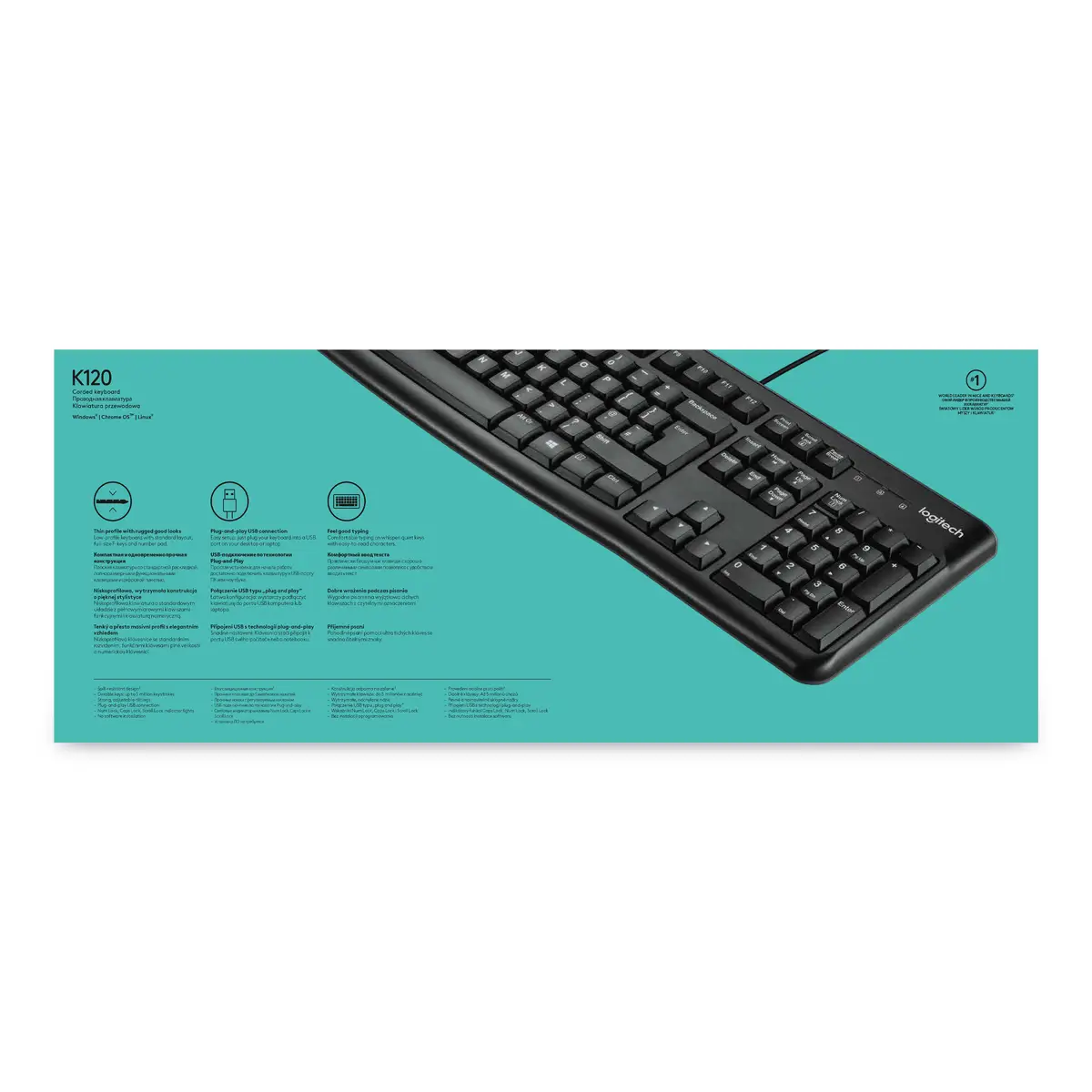 K120 Tastatur für Business Layout US