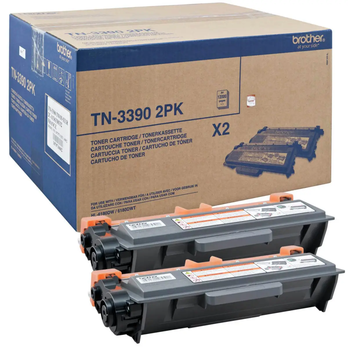 Toner TN3390 je 12000 Seiten schwarz Twin Pack