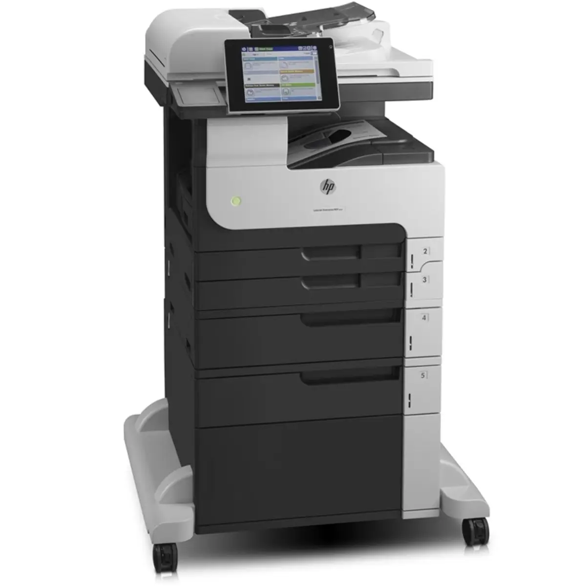 LaserJet Enterprise 700 MFP M725f, A4, All-in-One, Printer/Copier/Scanner/Fax, Laser printer, Duplex, print: 1200x1200dpi, copy: 600x600dp, 25-400%, scan: 600dpi, fax: 33,6Kbps, 1x500 Sheet paper feeder, USB