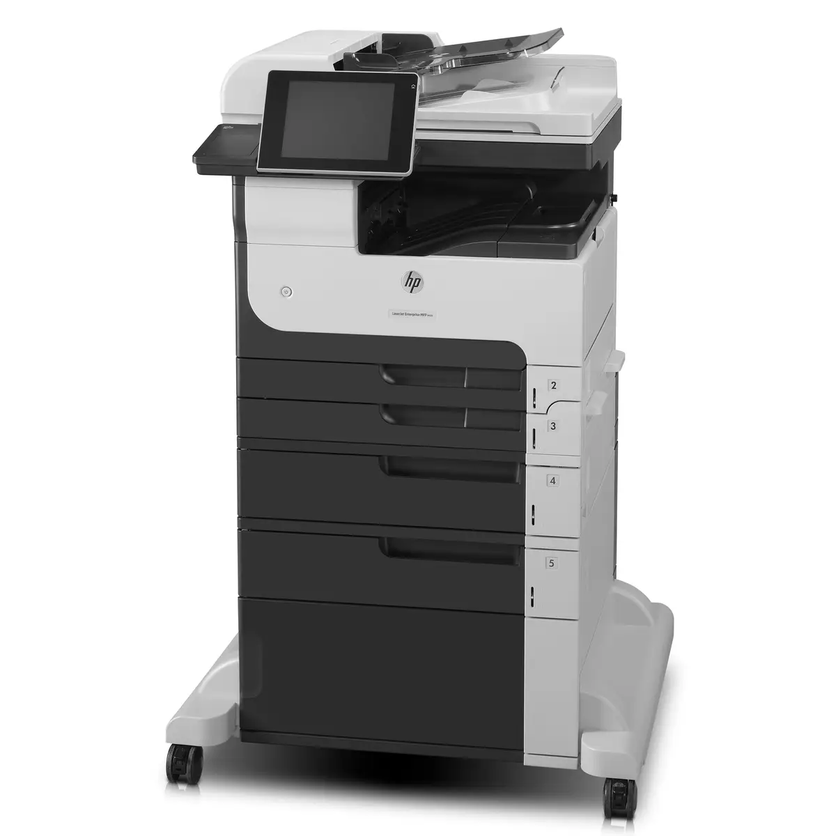 LaserJet Enterprise 700 MFP M725f, A4, All-in-One, Printer/Copier/Scanner/Fax, Laser printer, Duplex, print: 1200x1200dpi, copy: 600x600dp, 25-400%, scan: 600dpi, fax: 33,6Kbps, 1x500 Sheet paper feeder, USB