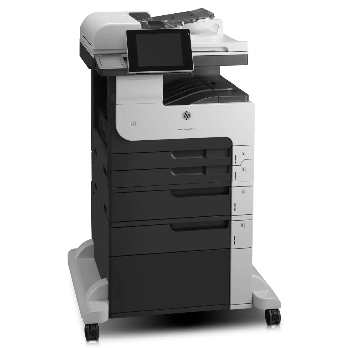 LaserJet Enterprise 700 MFP M725f, A4, All-in-One, Printer/Copier/Scanner/Fax, Laser printer, Duplex, print: 1200x1200dpi, copy: 600x600dp, 25-400%, scan: 600dpi, fax: 33,6Kbps, 1x500 Sheet paper feeder, USB