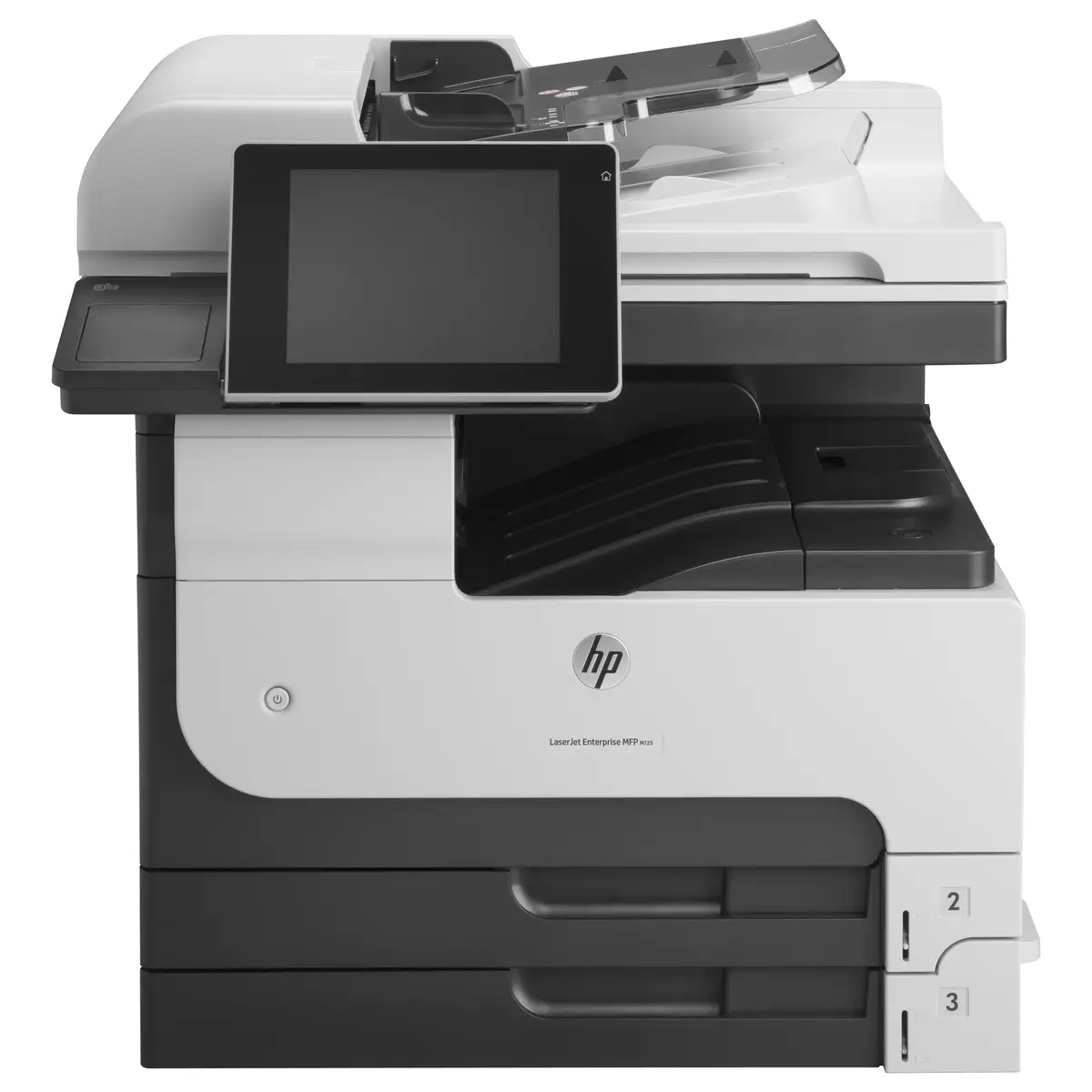 LaserJet Enterprise 700 MFP M725dn, A4, All-in-One, Printer/Copier/Scanner, Laser printer, Duplex, print: 1200x1200dpi, copy: 600x600dp, 25-400%, scan: 600dpi 350 Sheet paper feeder, USB2.0/Gigabit Ethernet,