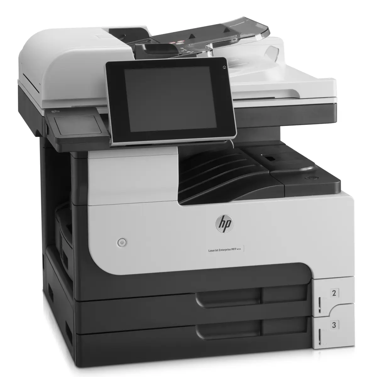 LaserJet Enterprise 700 MFP M725dn, A4, All-in-One, Printer/Copier/Scanner, Laser printer, Duplex, print: 1200x1200dpi, copy: 600x600dp, 25-400%, scan: 600dpi 350 Sheet paper feeder, USB2.0/Gigabit Ethernet,
