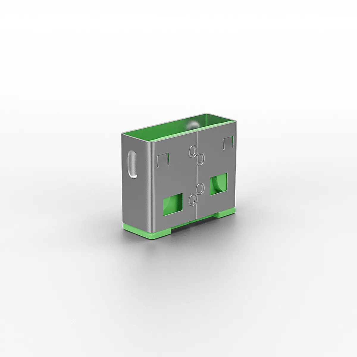USB Port Schloss (10 Stück) OHNE Schlüssel: Code GRÜN