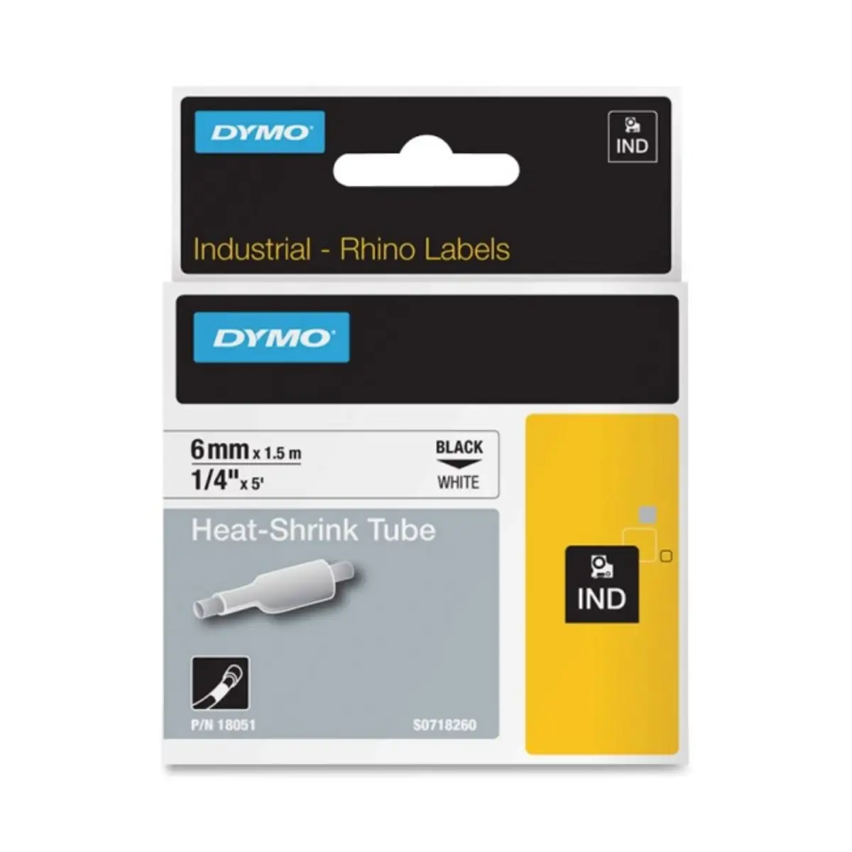 RhinoPRO Heat shrink tubing Polyolefin-Schrumpfschläuche 6mmx1,5m black to white