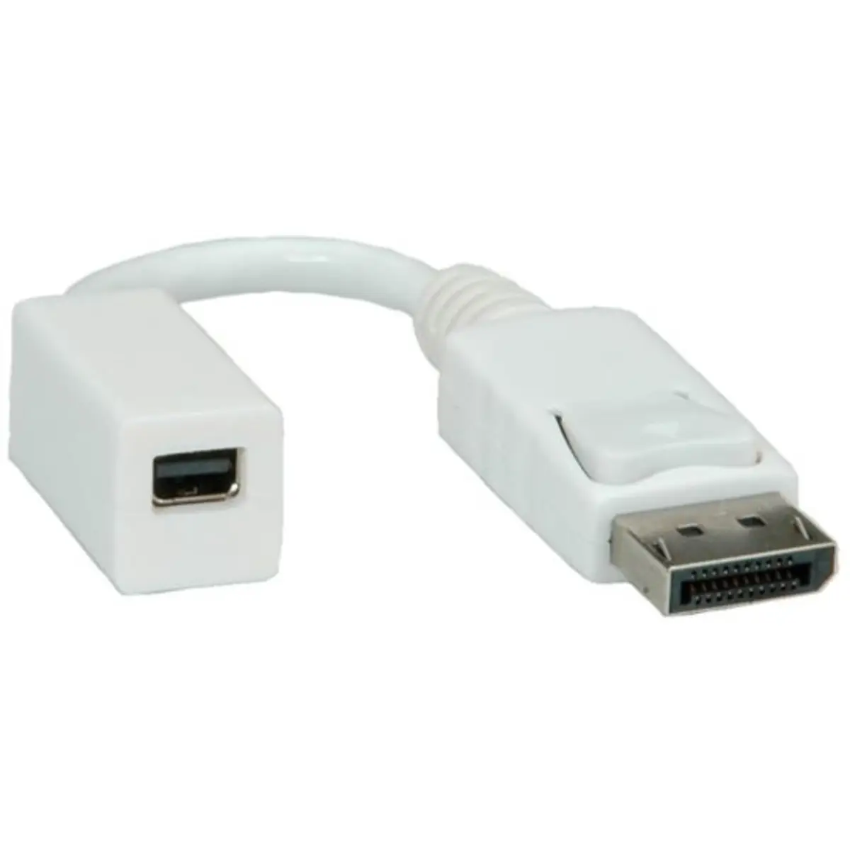 DisplayPort auf Mini DisplayPort Adapter Stecker/Buchse Weiß
