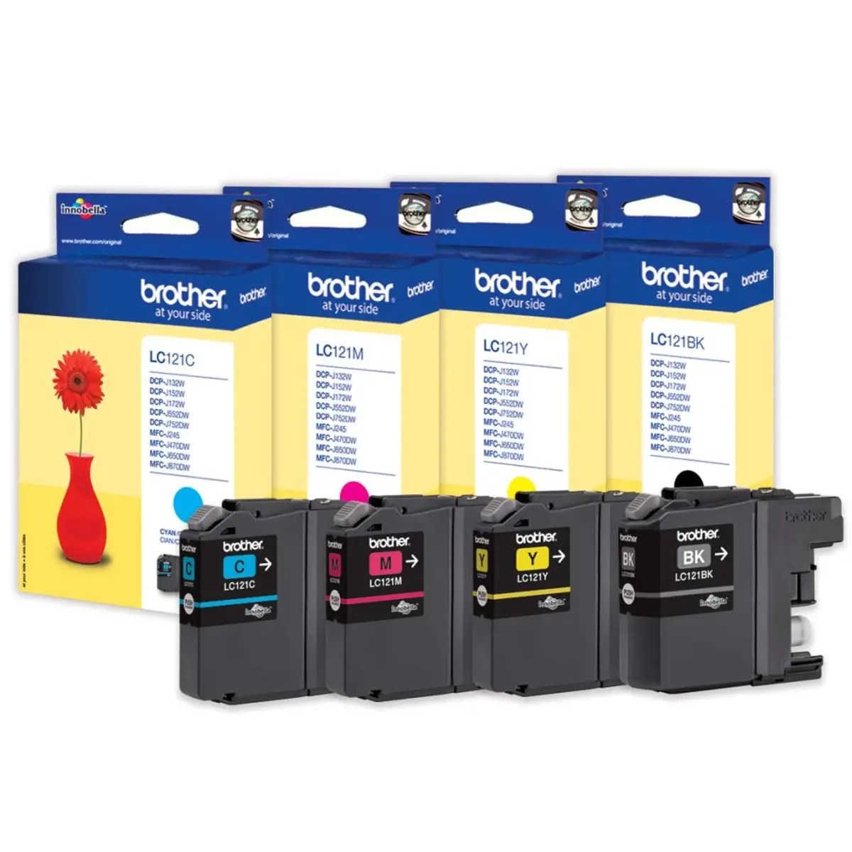 LC121 Value Pack Tinte ca. 600 Seiten schwarz/gelb/cyan/magenta