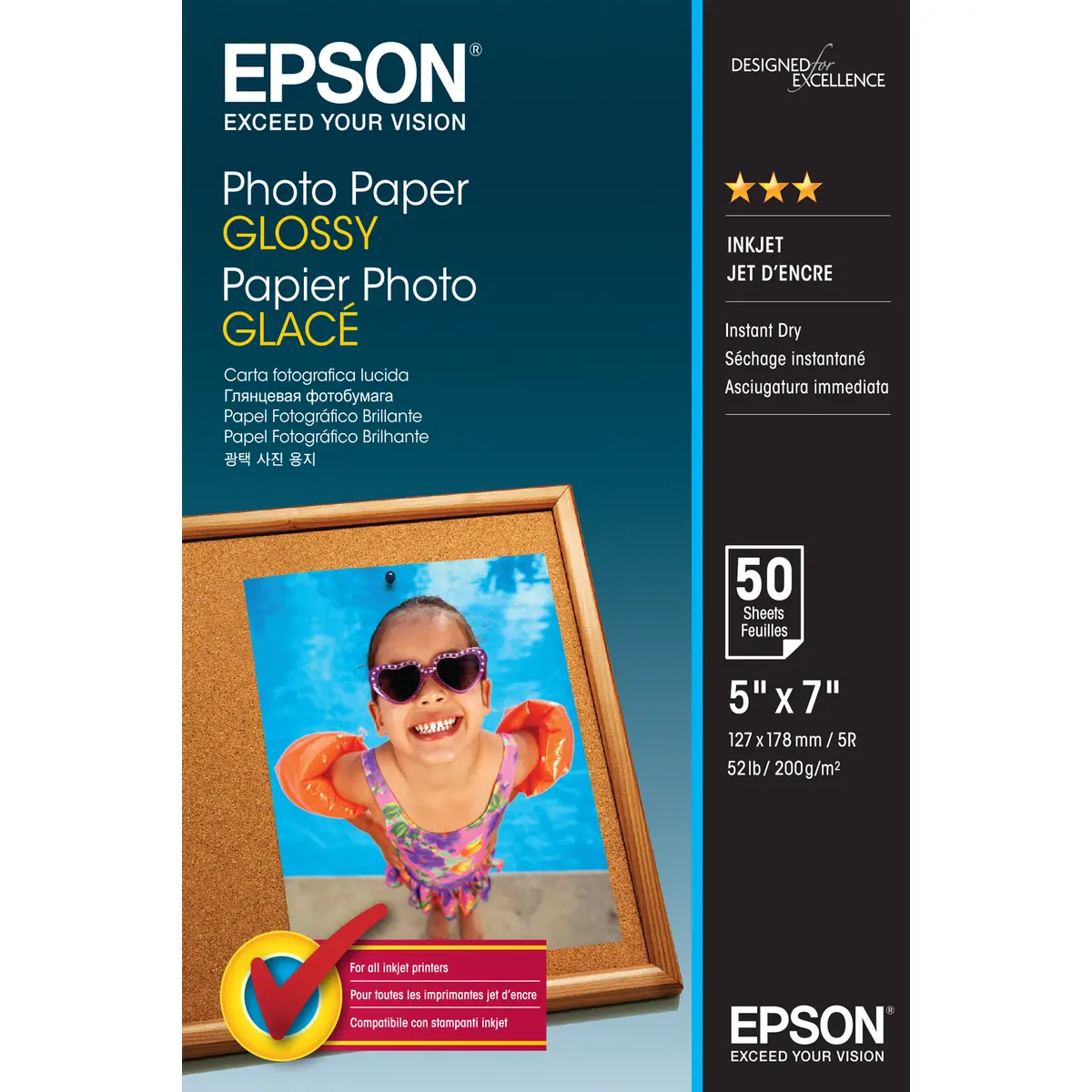 Fotopapier glänzend 127x178mm 50 Blatt