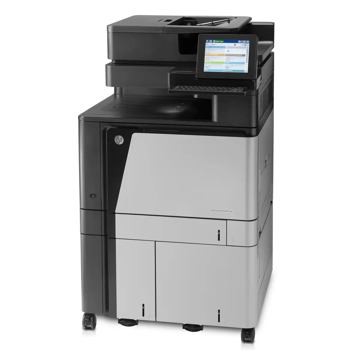 Color LaserJet Enterprise M880z+, All-in-One, Printer/Copier/Scanner/Fax, color laser printing, print: 1200x1200dpi, 46ppm b/w, 46ppm colored, copy: 25-400%, scan: 600x600dpi, fax: 33,6Kbps, speed Dial: 100
