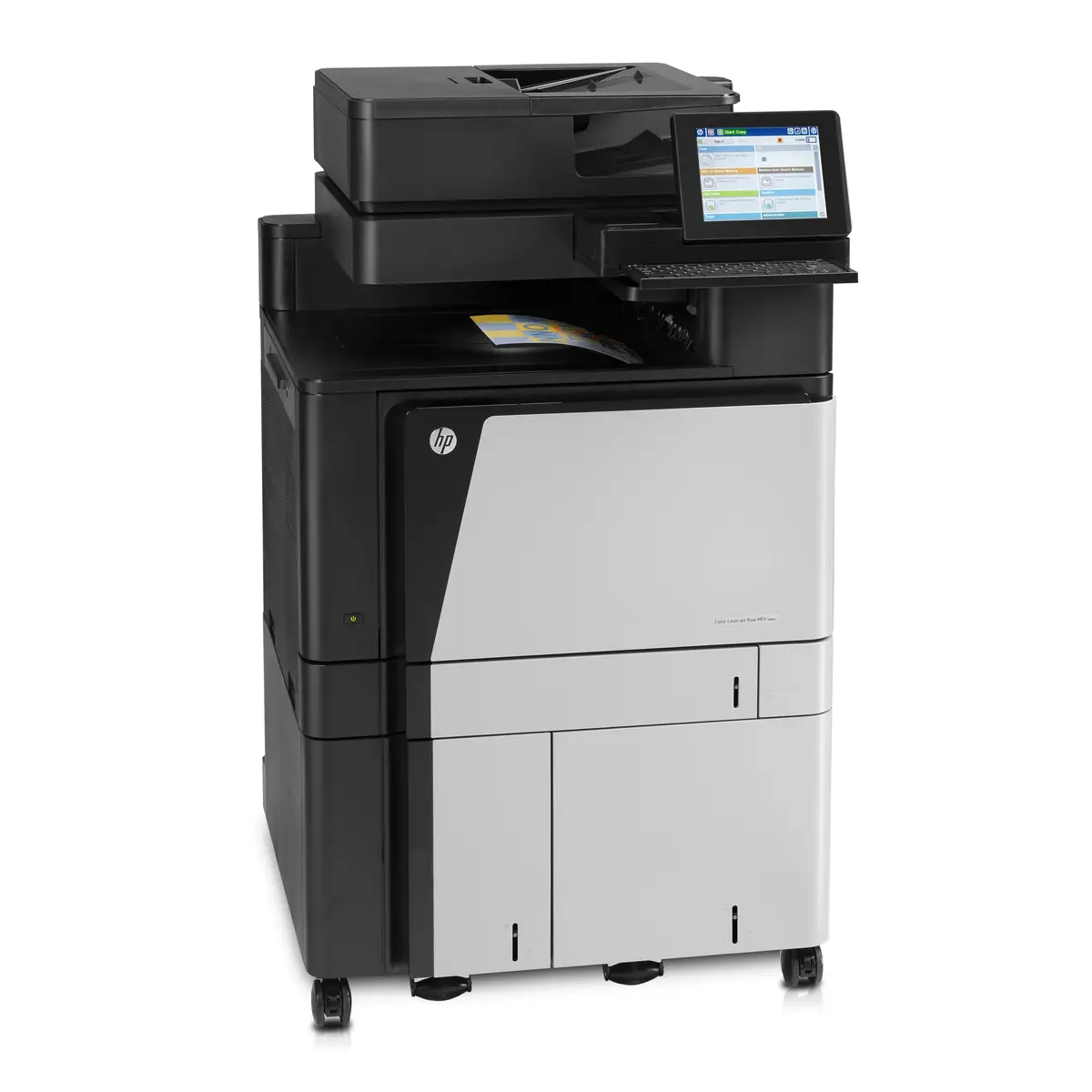 Color LaserJet Enterprise M880z+, All-in-One, Printer/Copier/Scanner/Fax, color laser printing, print: 1200x1200dpi, 46ppm b/w, 46ppm colored, copy: 25-400%, scan: 600x600dpi, fax: 33,6Kbps, speed Dial: 100