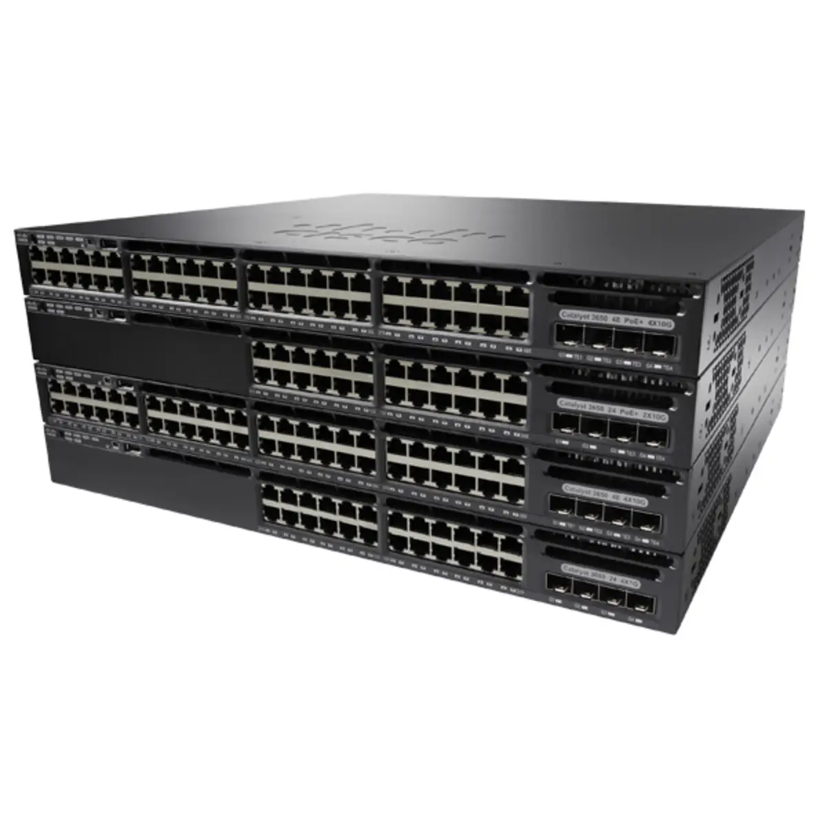 Catalyst 3650 Switch managed 48x10/100/1000 (PoE+) +4xGigabit SFP+ Desktop an Rack montierbar PoE+