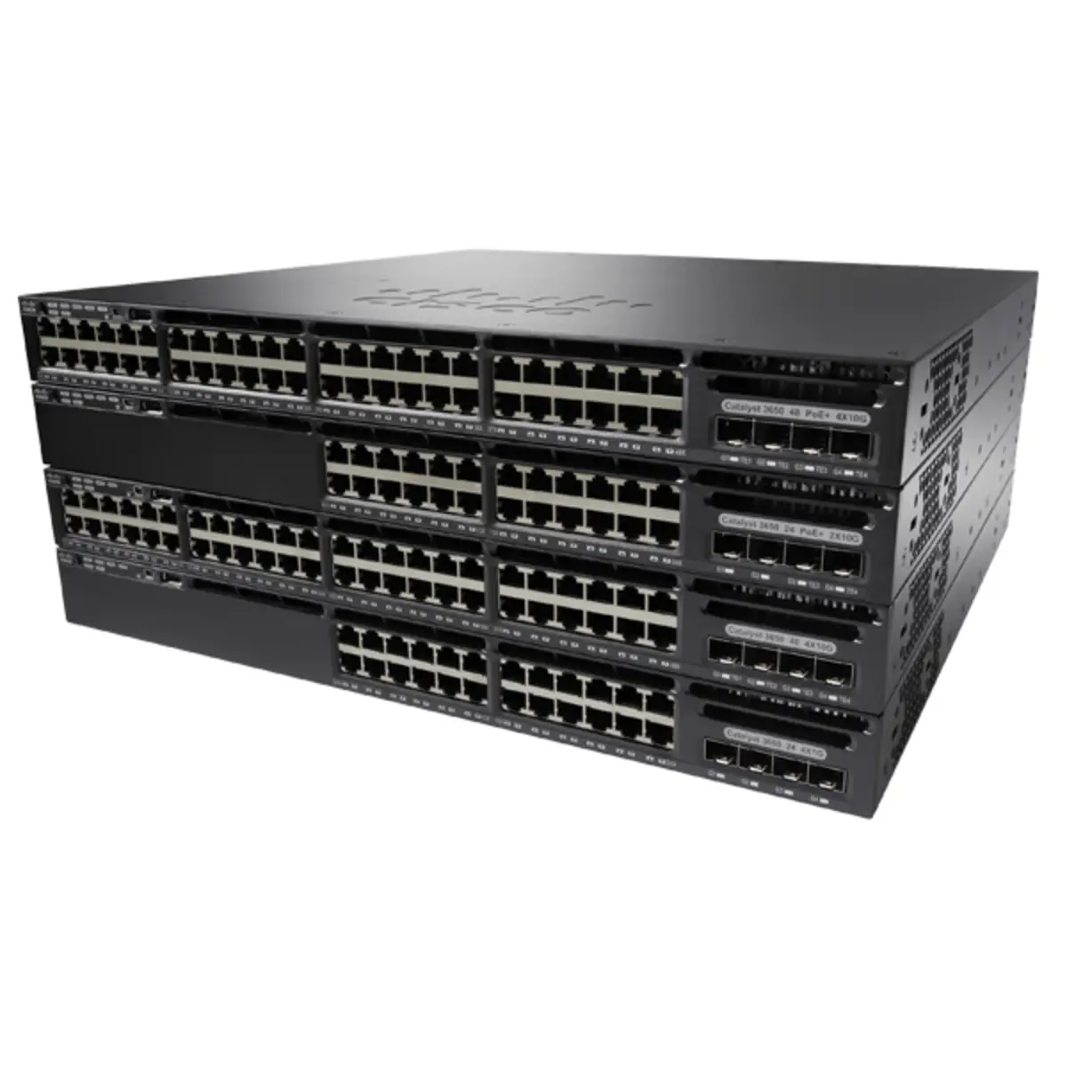 Catalyst 3650 Switch managed 48x10/100/1000 (PoE+) +2xGigabit SFP+ Desktop an Rack montierbar PoE+