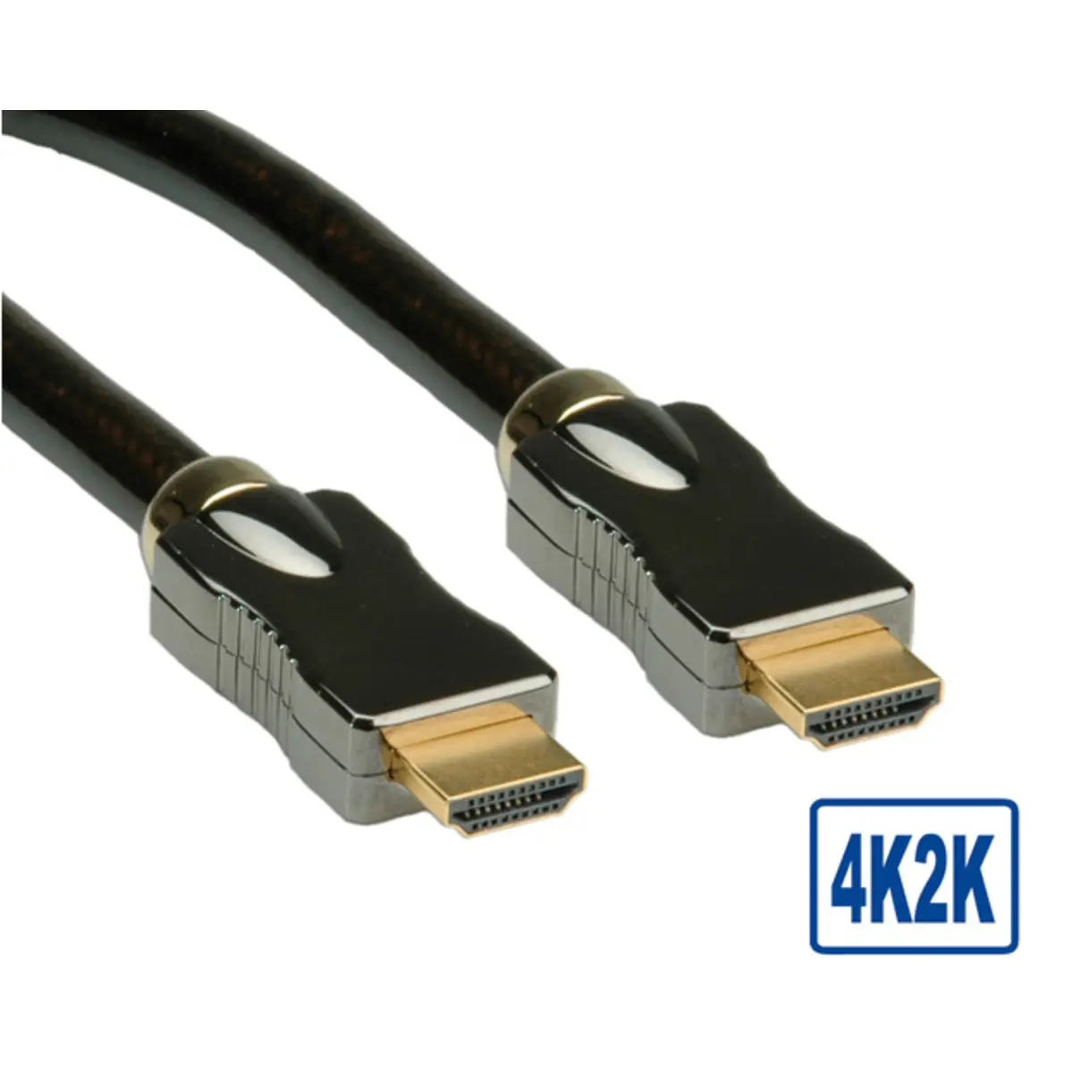 HDMI Ultra HD cable with Ethernet, plug/plug, 1m