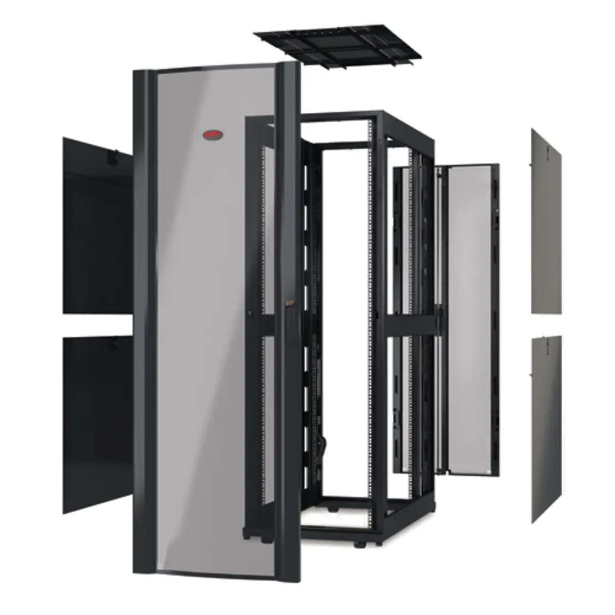 NetShelter SX ohne Seitenteile ohne Türen schwarz 48HE 750x1200mm (BxT)