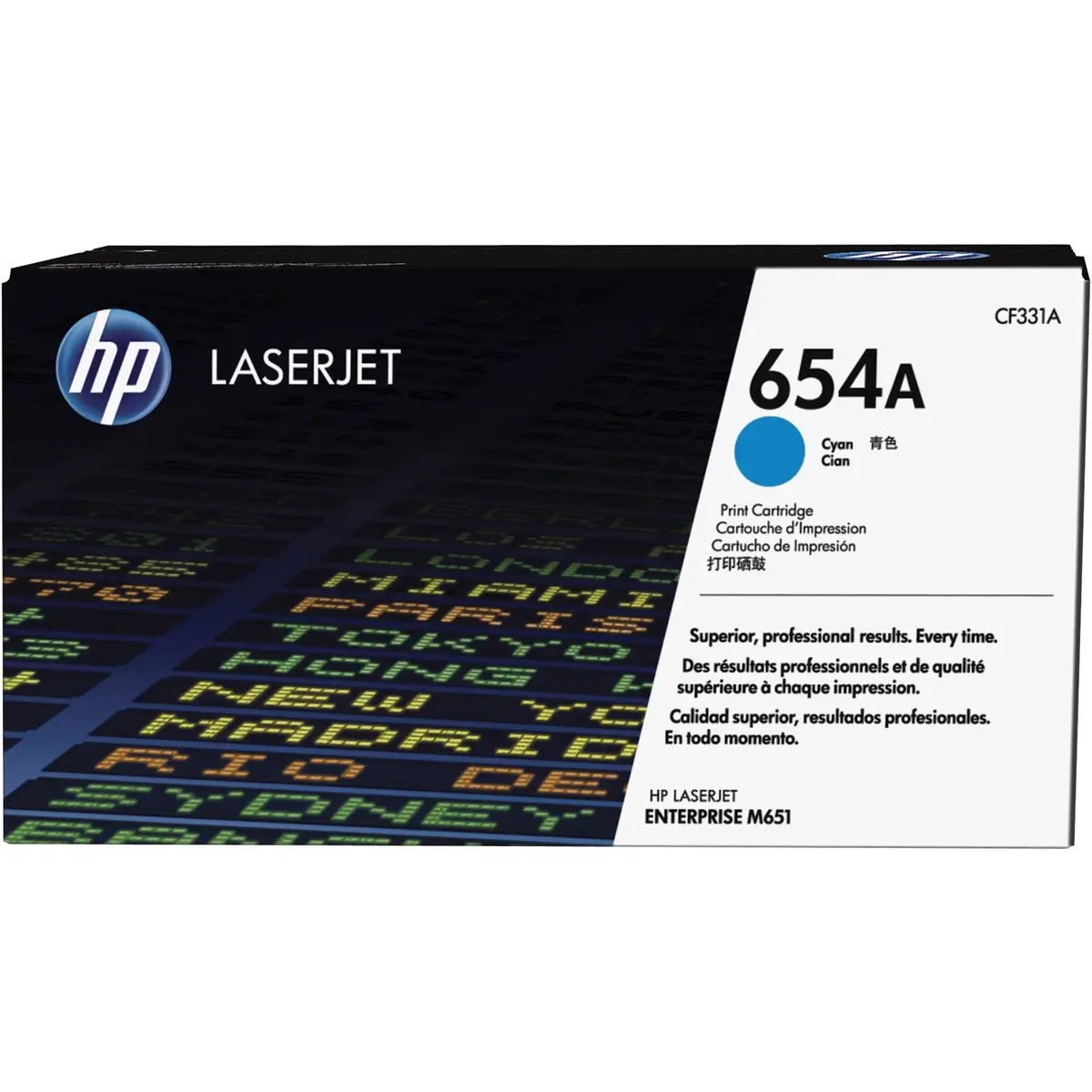 Toner 654A ca. 15000 Seiten cyan