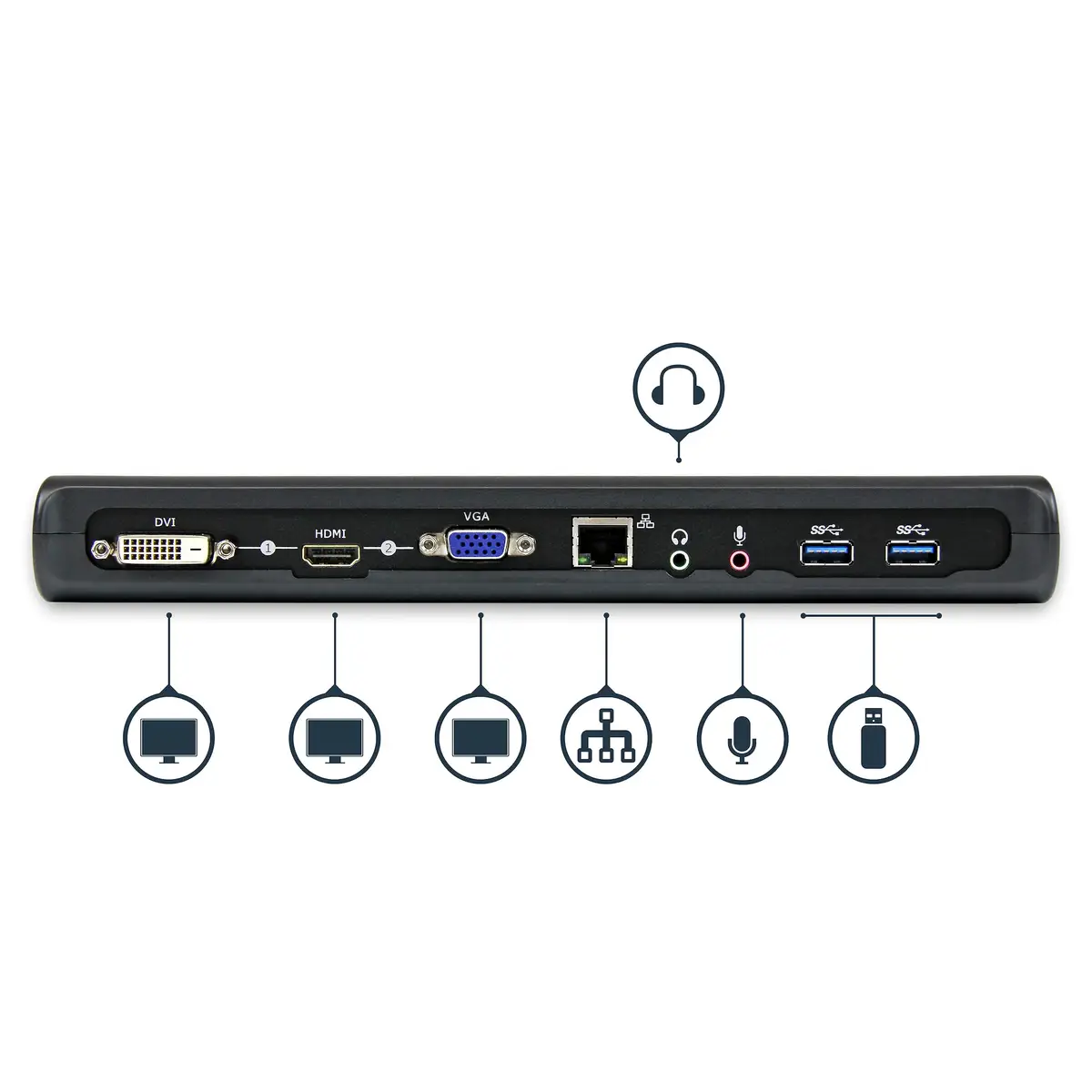 StarTech Universal Notebook DockingStation HDMI/DVI/VGA/USB 3.0