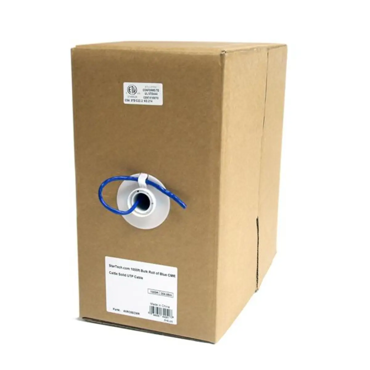 Patchkabel RJ-45 U/UTP Cat5e blau 305m Rolle