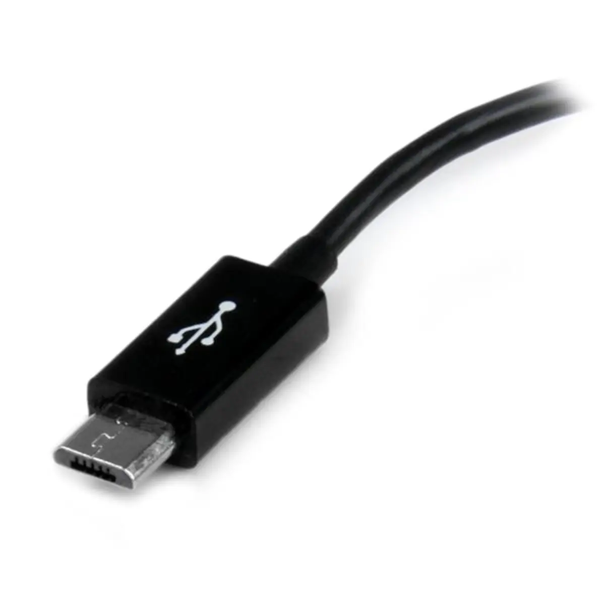 Adapter Micro USB auf USB Stecker/Buchse 0,12m Schwarz