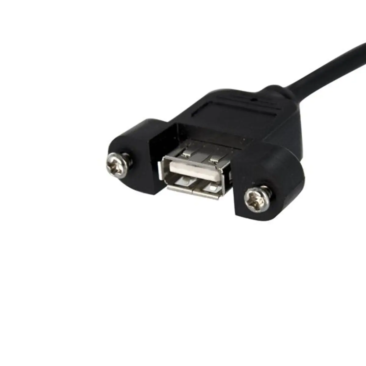 USB Blendenmontage Kabel USA-A/5-poligerUSB Buchse/Buchse Schwarz 0,30m