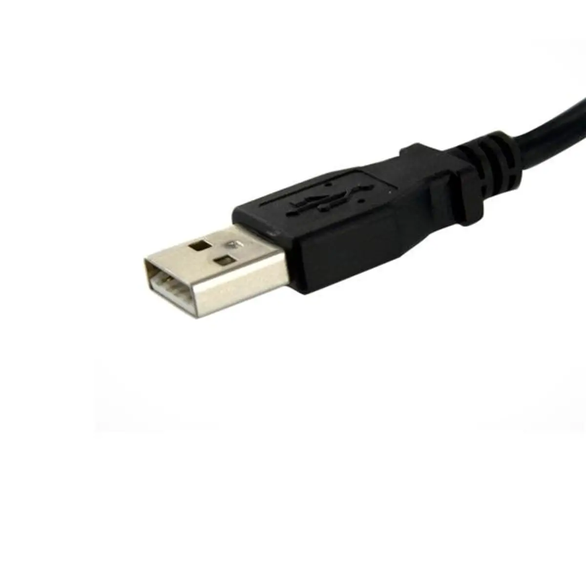USB A Blendenmontage Kabel Buchse/Stecker Schwarz 0,91cm