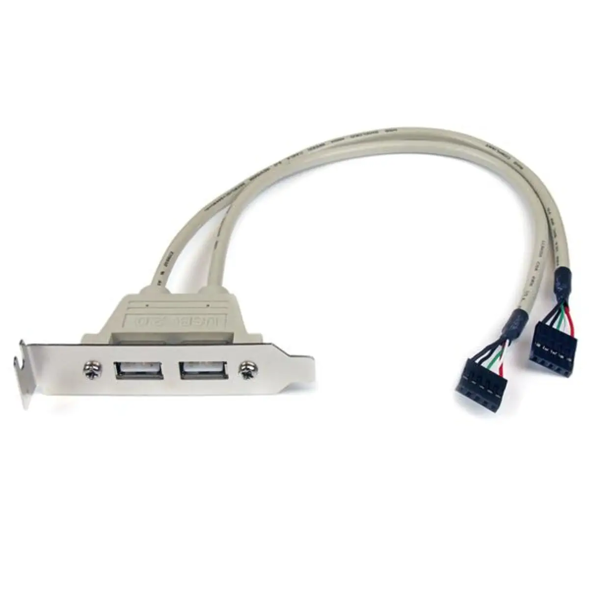 2-Port USB 2.0 Low Profile Slotblech