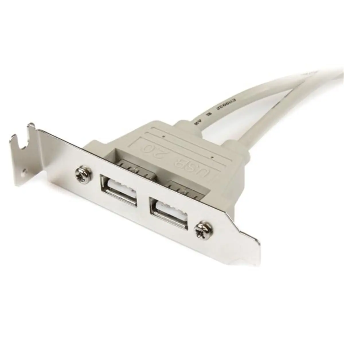 2-Port USB 2.0 Low Profile Slotblech