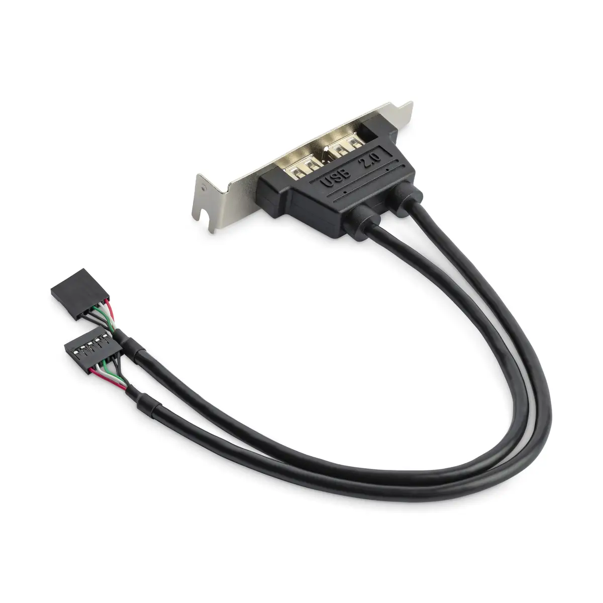 2-Port USB 2.0 Low Profile Slotblech