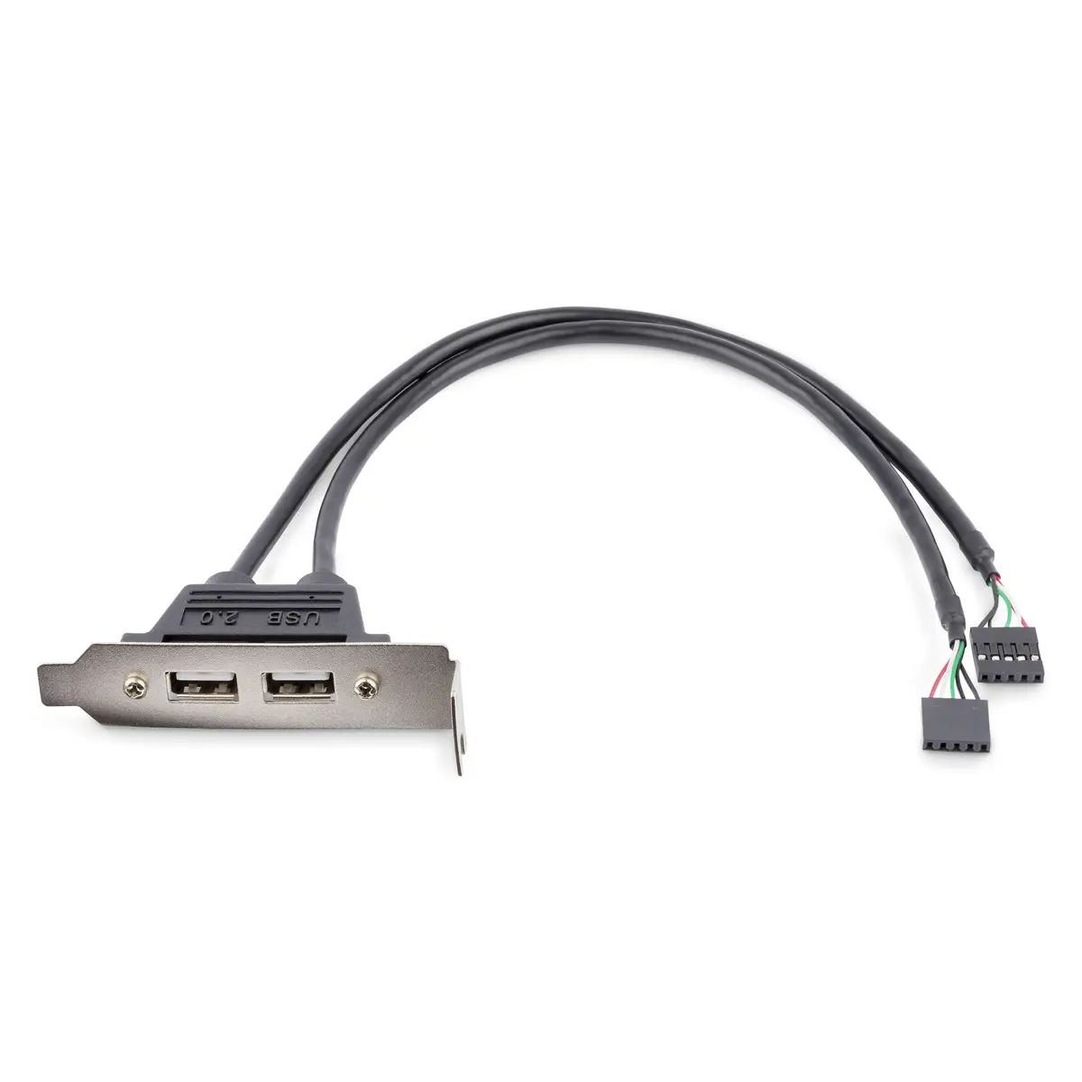 2-Port USB 2.0 Low Profile Slotblech