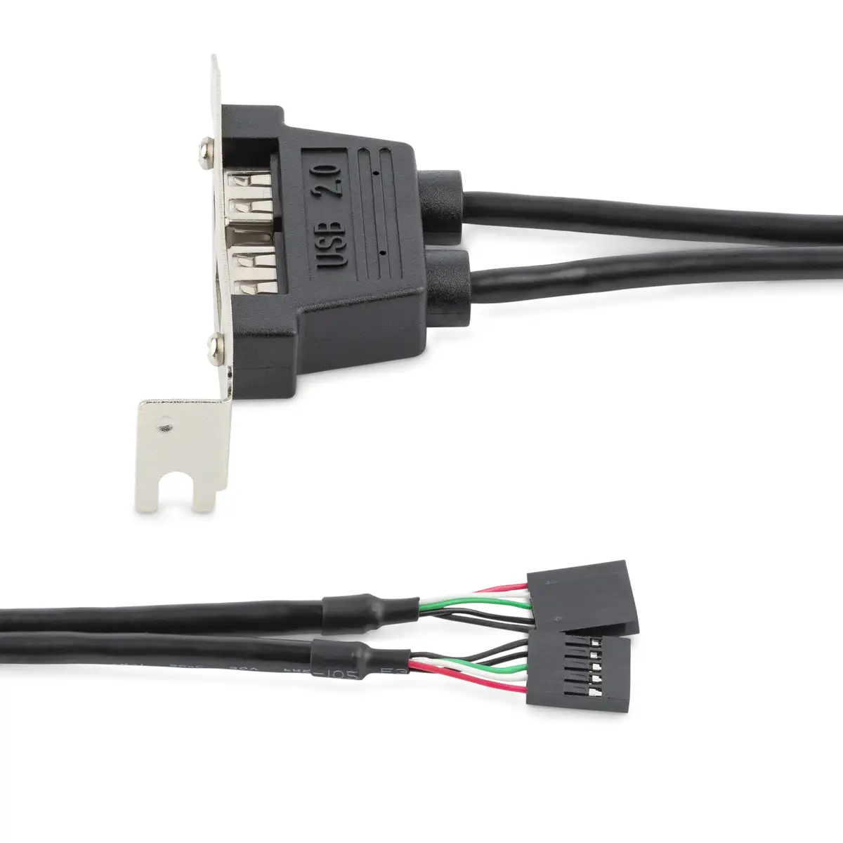 2-Port USB 2.0 Low Profile Slotblech